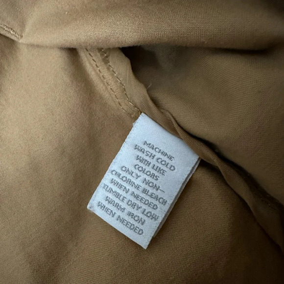 Charter Club Brown military Style Jacket with Gold Buttons Sz L #1471 - Picture 5 of 7